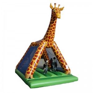 château gonflable girafe