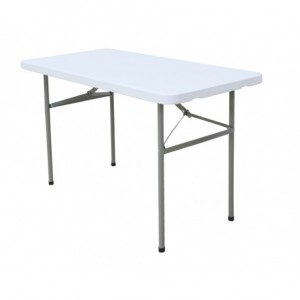 Table rectangulaire blanche 122 cm x 61 cm