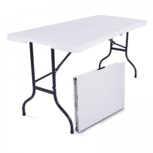 Table rectangulaire blanche pliante 180 x 75 cm