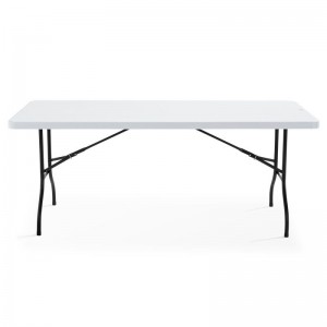 Table rectangulaire blanche 180 cm x 75 cm