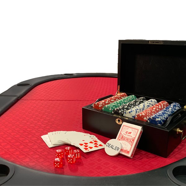 Kit poker plateau ovale