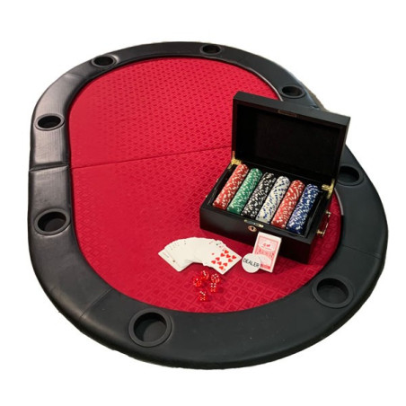 Kit poker plateau ovale