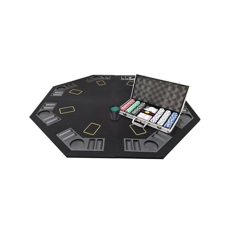 Kit poker plateau octogonal PM