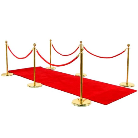 Tapis rouge et potelets