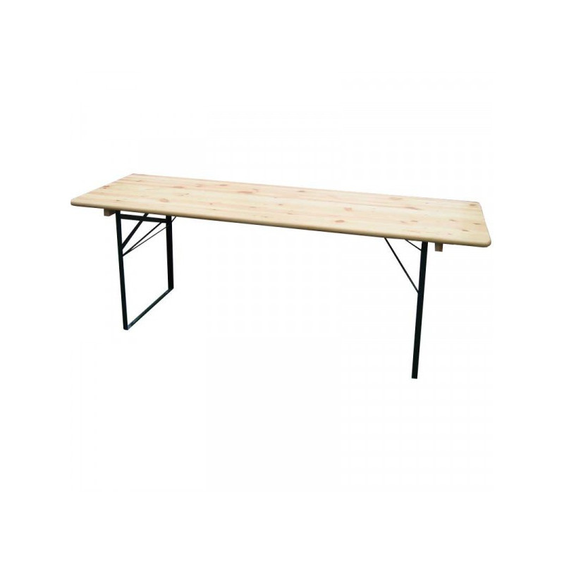Table en bois brasserie 197 x 60 cm