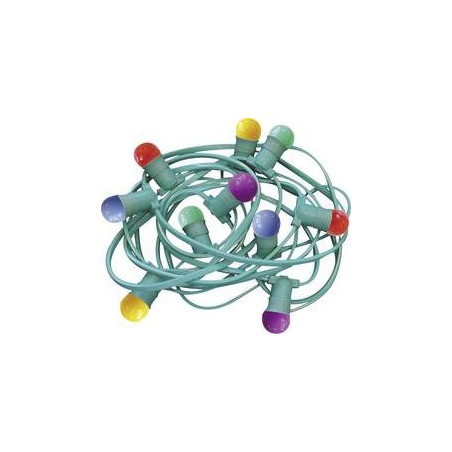 Guirlande guinguette ampoules multicolores